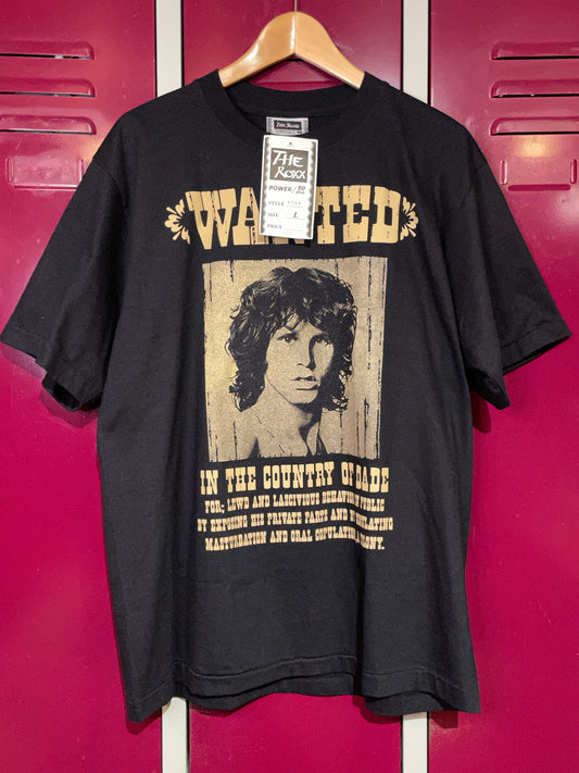 THE DOORS "WANTED" 2007 SINGLE STITCH MUSIC BAND T-SHIRT  SZ: L