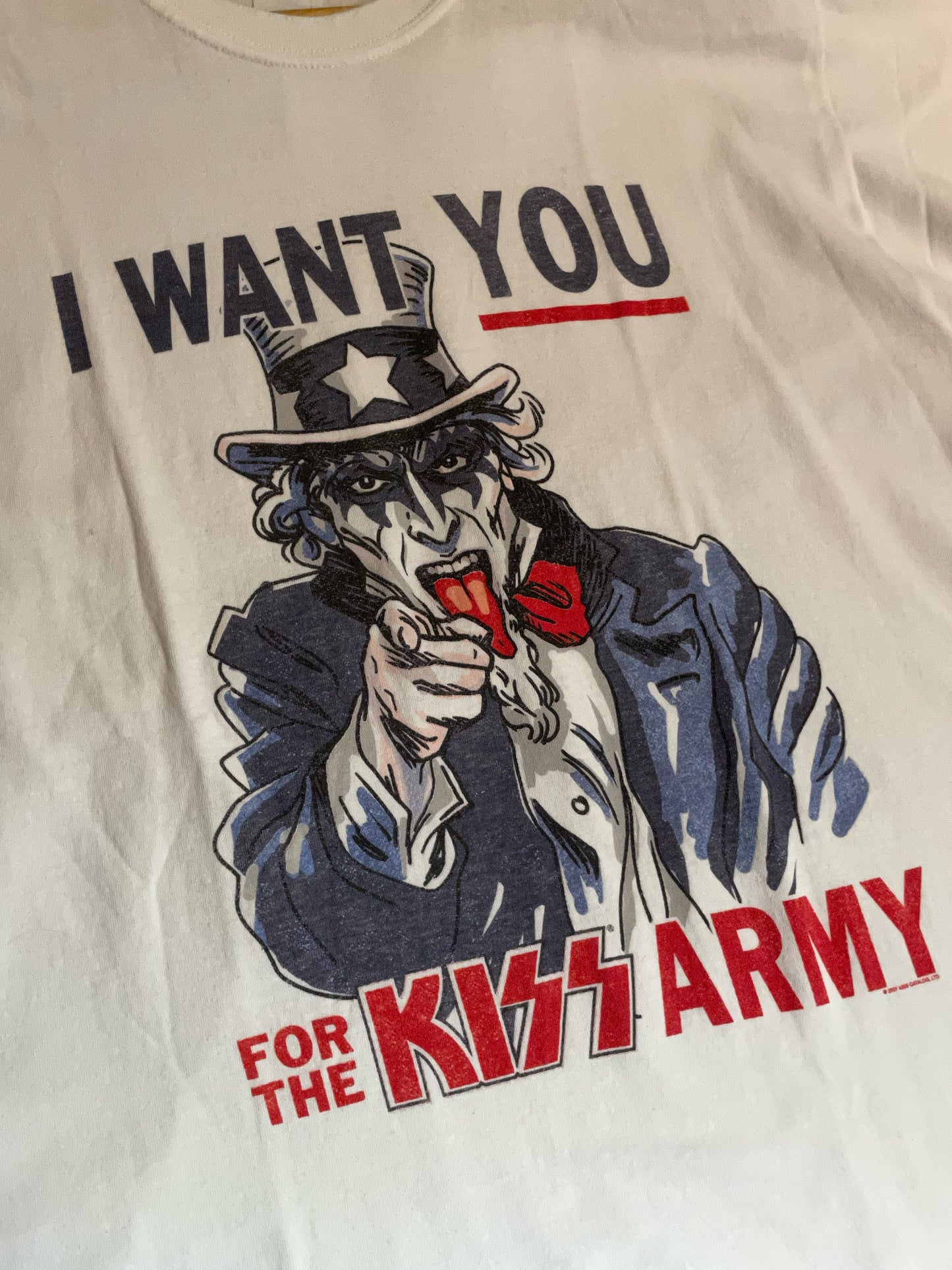 KISS "I WANT YOU" 2007 MUSIC BAND T-SHIRT  SZ: L