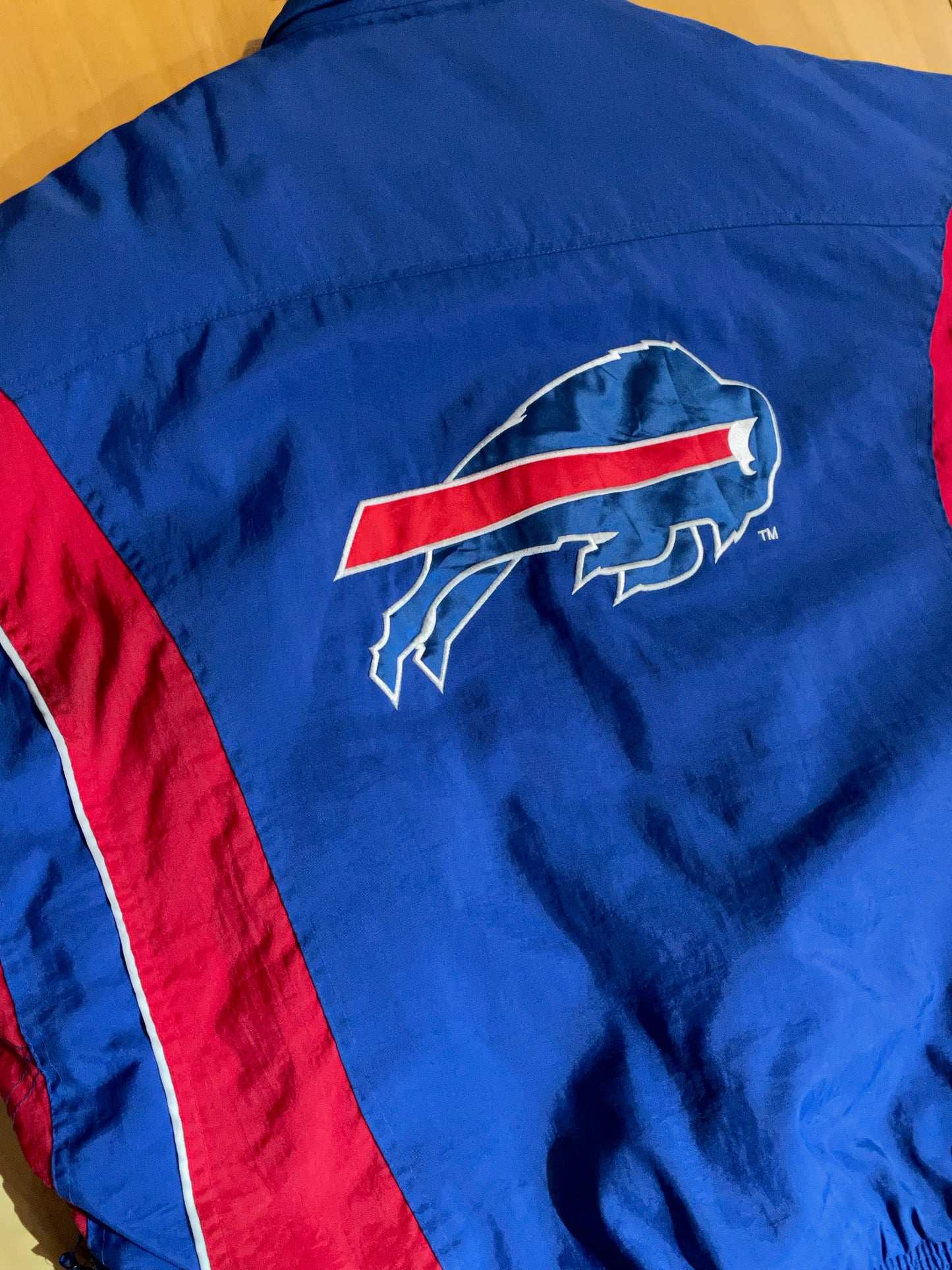 VINTAGE 90s STARTER BUFFALO BILLS NFL HALF ZIP JACKET  SZ: XL