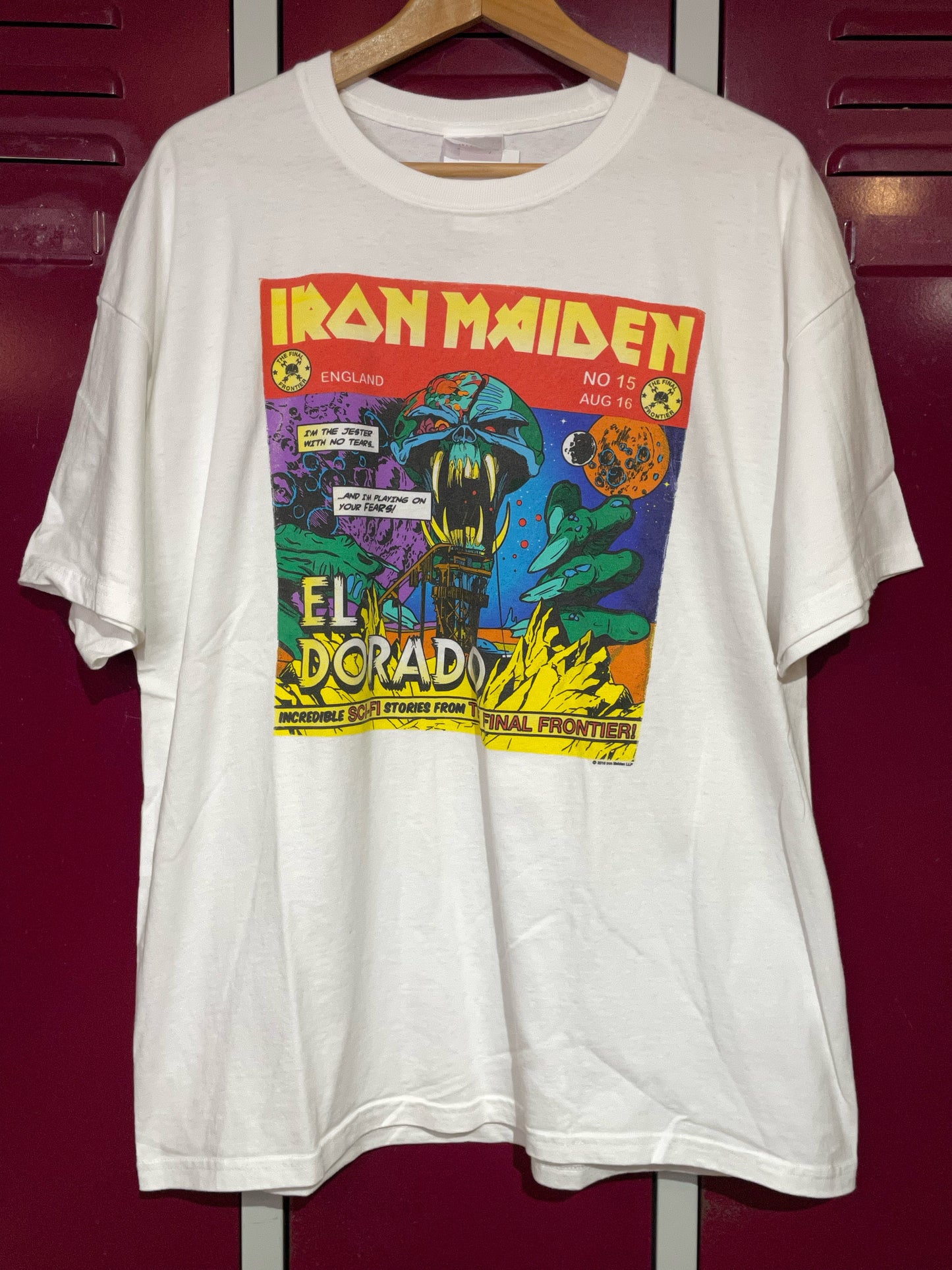 IRON MAIDEN "WORLD TOUR 2010" MUSIC BAND T-SHIRT  SZ: XL