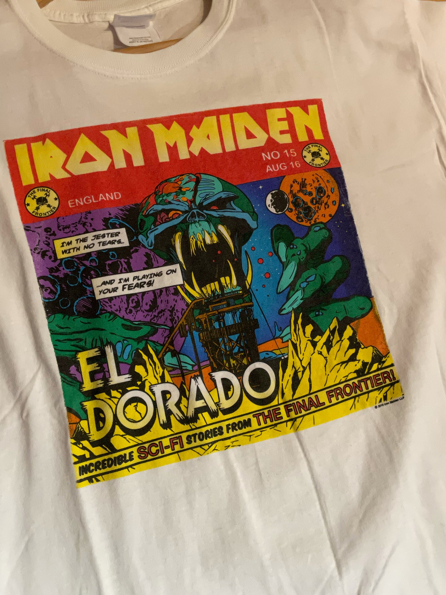 IRON MAIDEN "WORLD TOUR 2010" MUSIC BAND T-SHIRT  SZ: XL