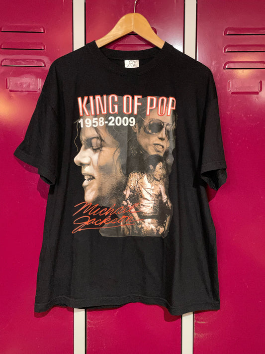 MICHAEL JACKSON "KING OF POP" MUSIC BAND T-SHIRT  SZ: XL