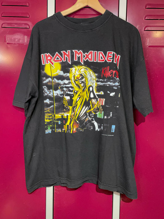 VINTAGE IRON MAIDEN 1997 "KILLERS" MUSIC BAND T-SHIRT  SZ: XL