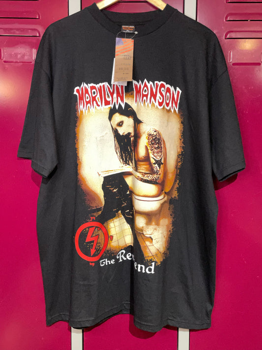 "DS" MARILYN MANSON "THE REVEREND" MUSIC BAND T-SHIRT  SZ: XXXL