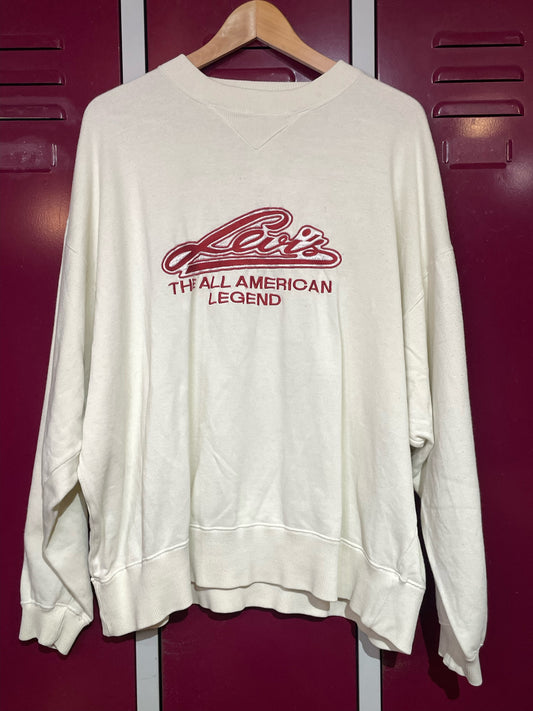 VINTAGE LEVI'S "THE ALL AMERICAN LEGEND" CREWNECK SWEATSHIRT  SZ: L