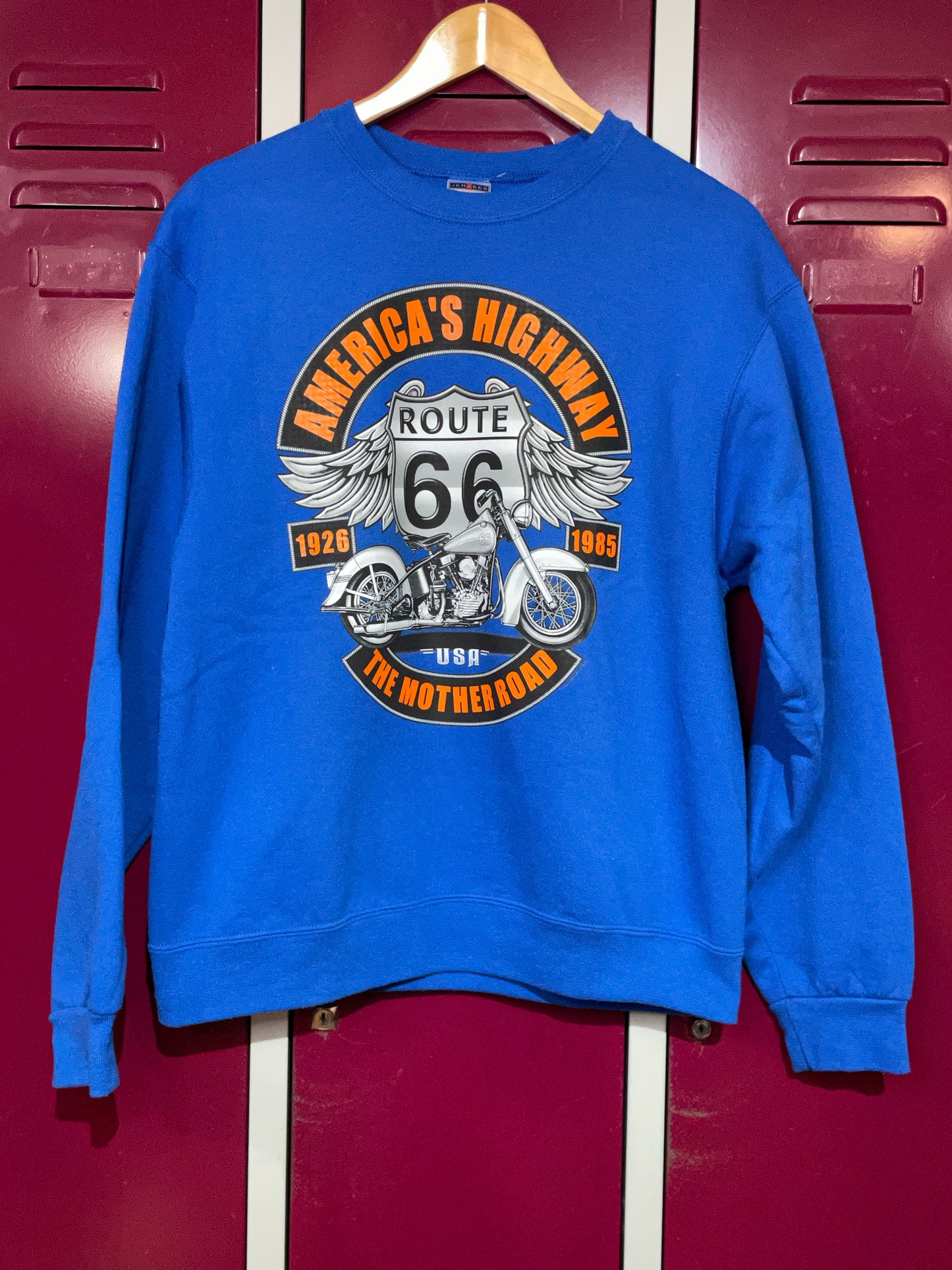 VINTAGE AMERICA'S HIGHWAY "ROUTE 66" CREWNECK SWEATSHIRT  SZ: M