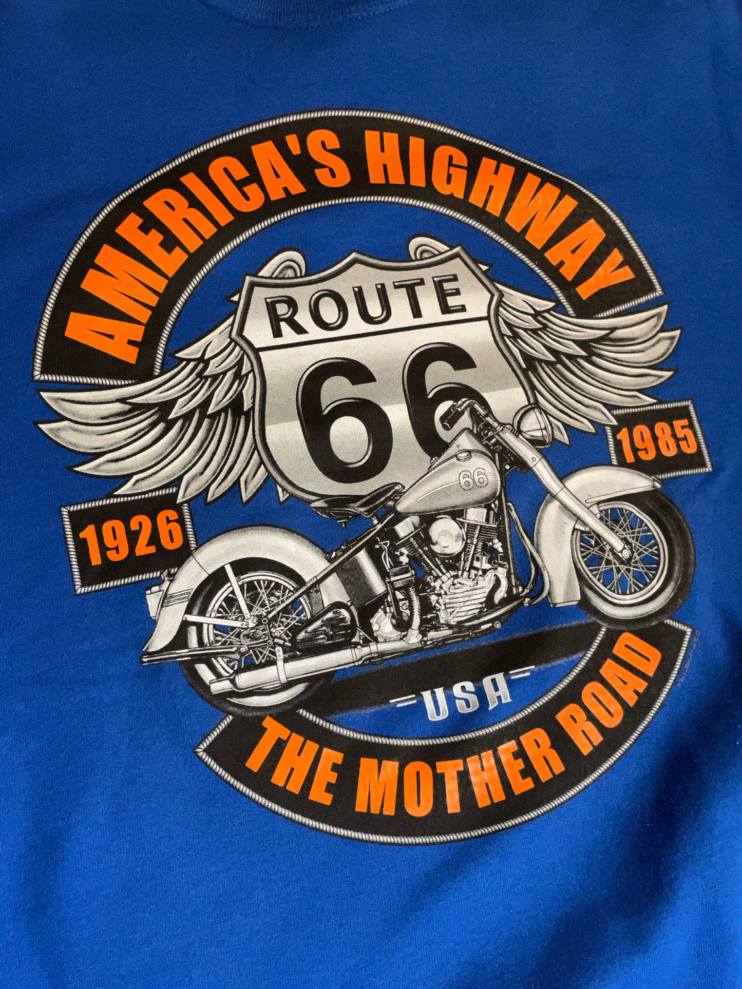 VINTAGE AMERICA'S HIGHWAY "ROUTE 66" CREWNECK SWEATSHIRT  SZ: M