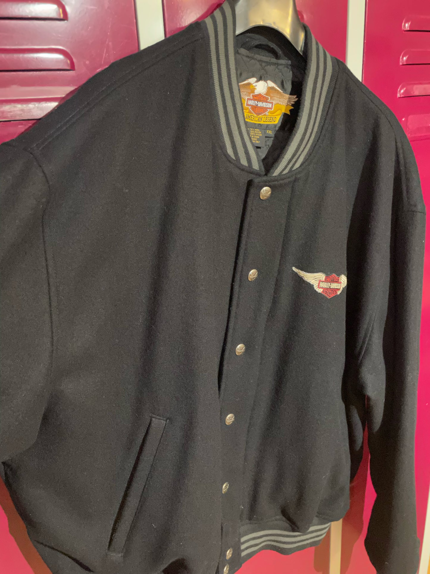 HARLEY DAVIDSON WOOL VARSITY JACKET SZ: XXL