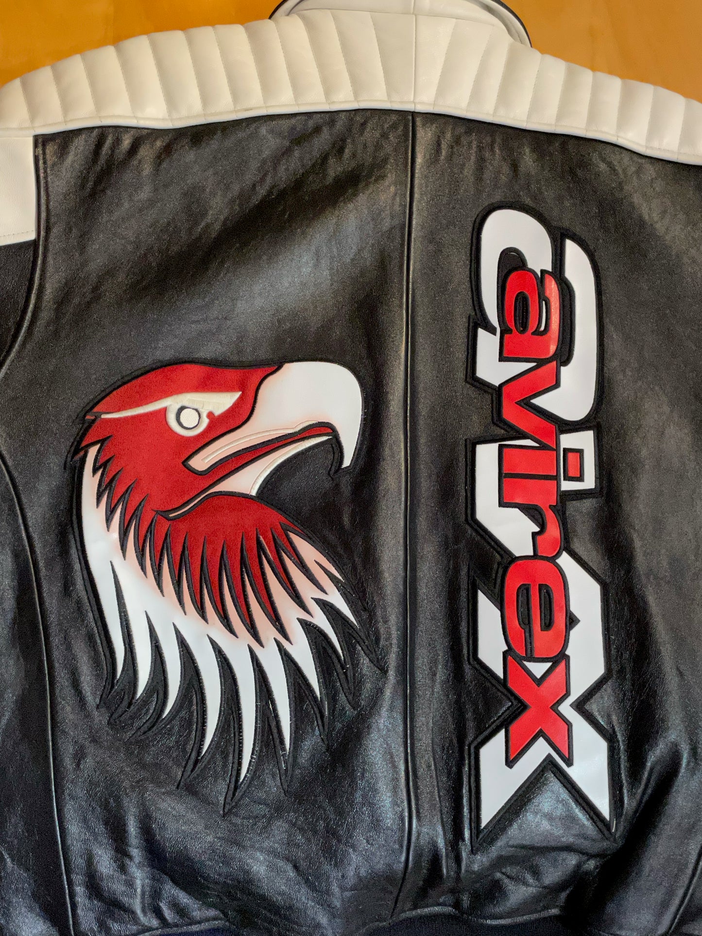 AVIREX EAGLE LEATHER JACKET SZ: XL