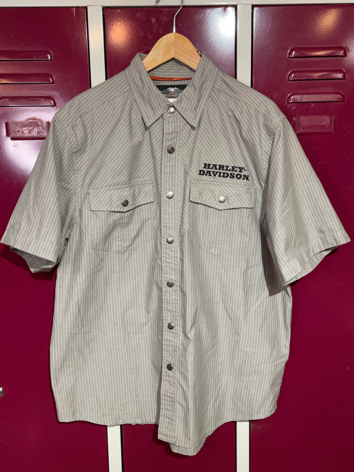 HARLEY DAVIDSON HD-MC BACK SHORT SLEEVES SHIRT SZ: L