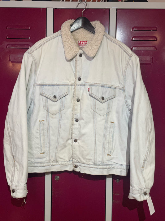 LEVI'S VINTAGE SHERPA DENIM JACKET  SZ: 46R = M