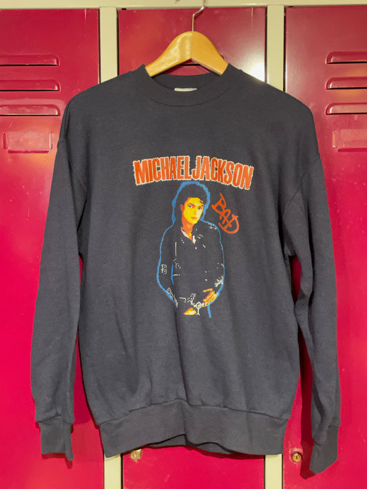 MICHAEL JACKSON BAD VINTAGE CREWNECK SWEATSHIRT  SZ: L