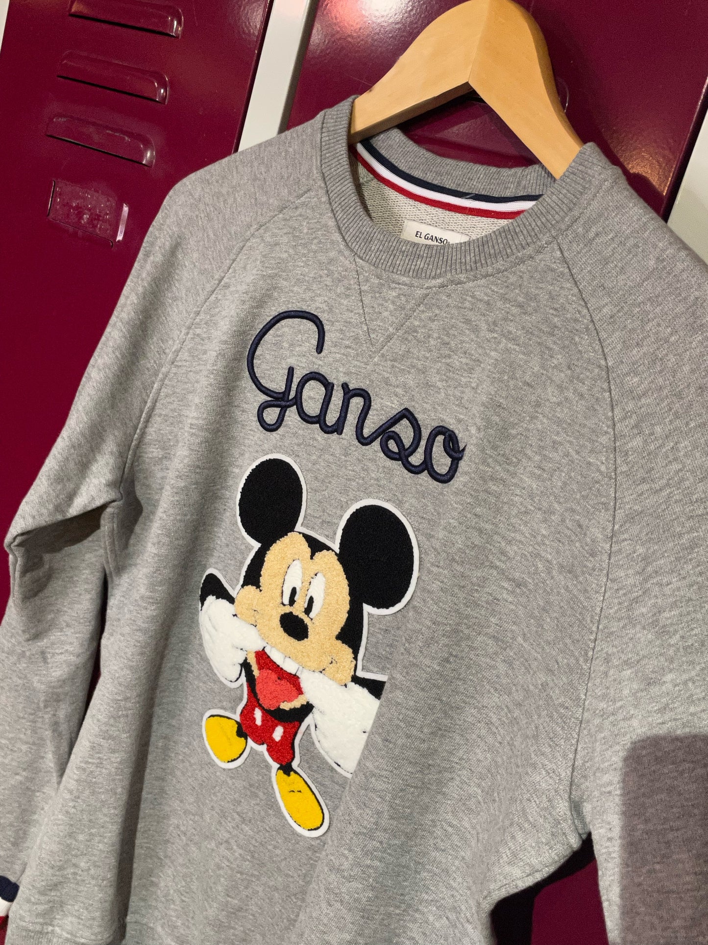 GANSO x DISNEY MICKEY CREWNECK SWEATSHIRT  SZ: M