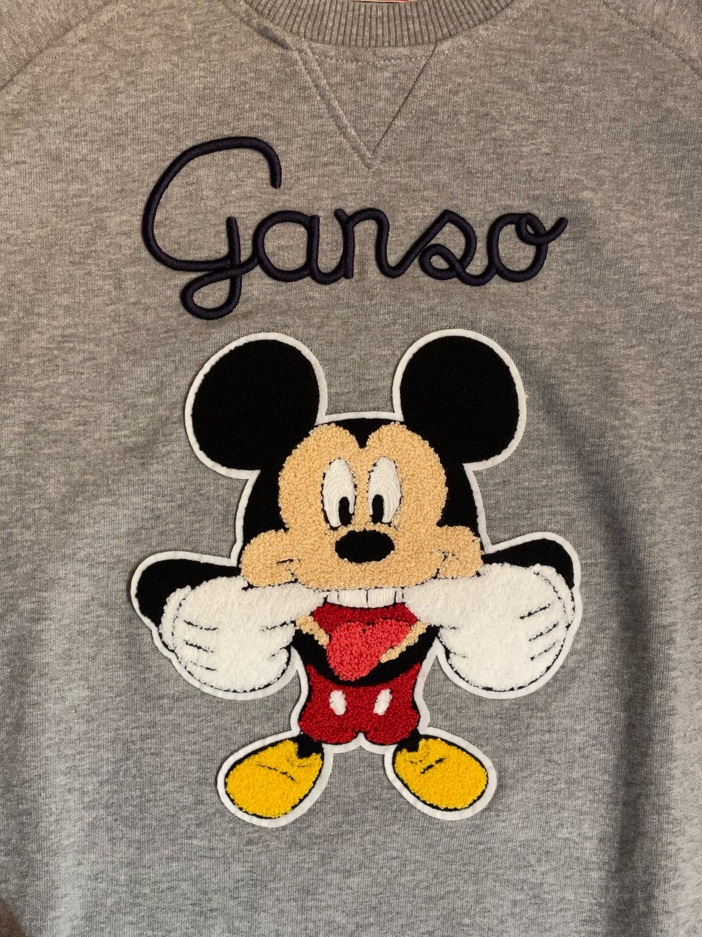 GANSO x DISNEY MICKEY CREWNECK SWEATSHIRT  SZ: M