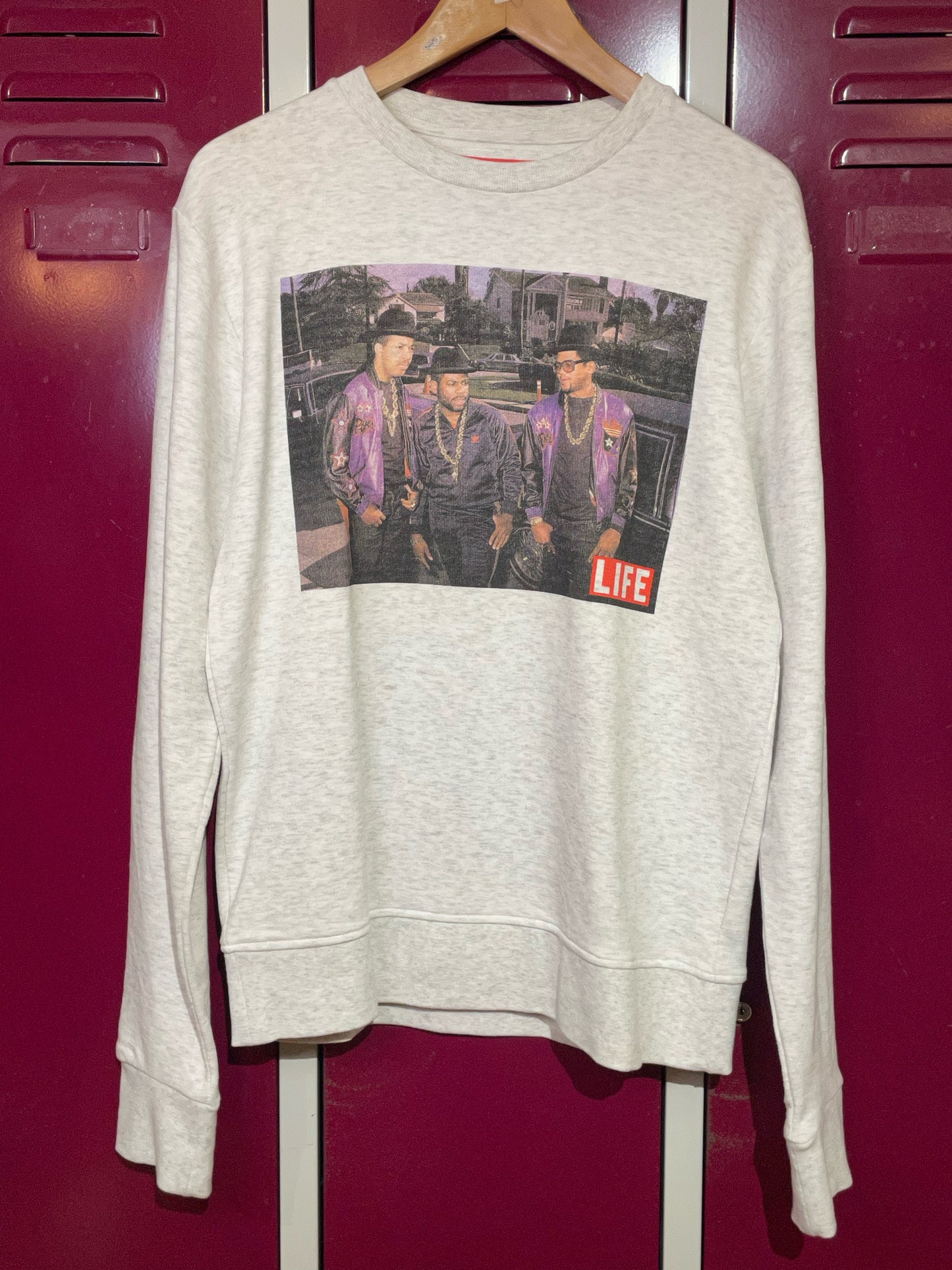 LIFE RUN DMC CREWNECK SWEATSHIRT  SZ: M