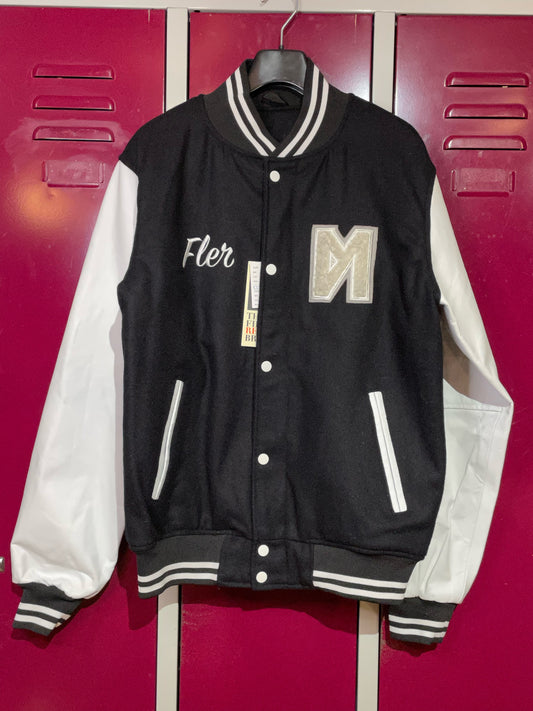 THE FIRST REAL BRAND BRAND NEW VARSITY JACKET SZ: L