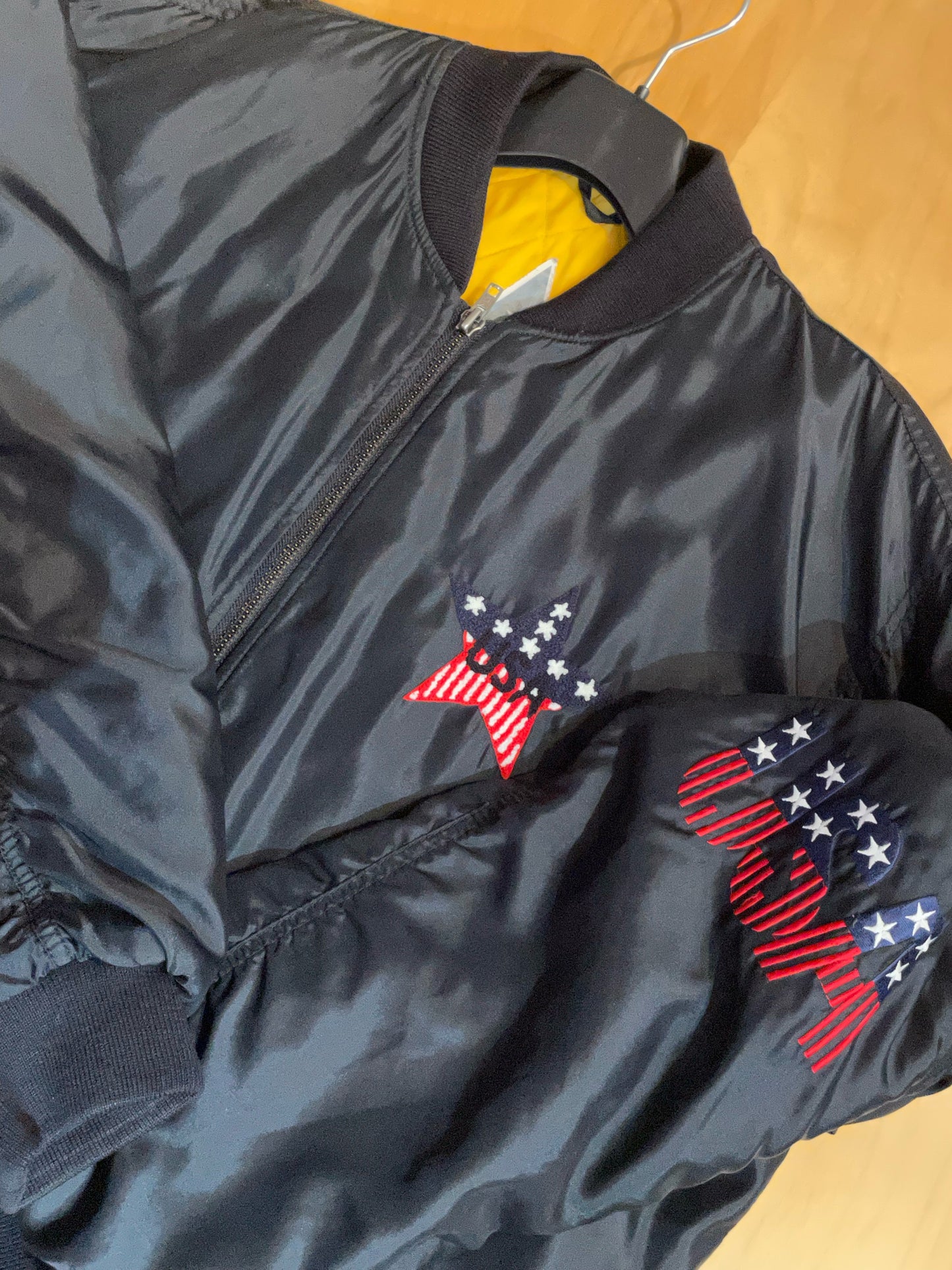 USA TEAM VINTAGE BOMBER JACKET SZ: L