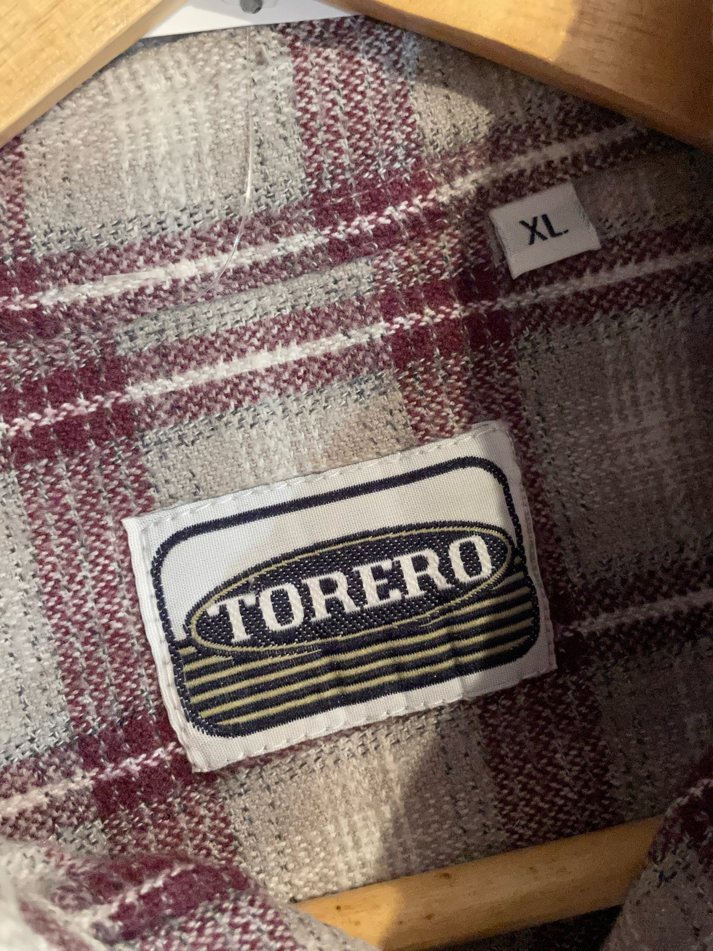 TORERO VINTAGE FLANNEL SHIRT  SZ: XL