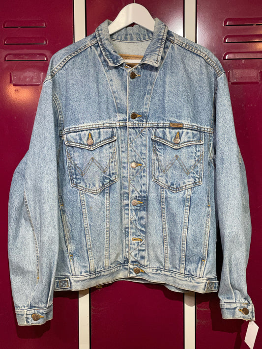 WRANGLER VINTAGE DENIM JACKET  SZ: L