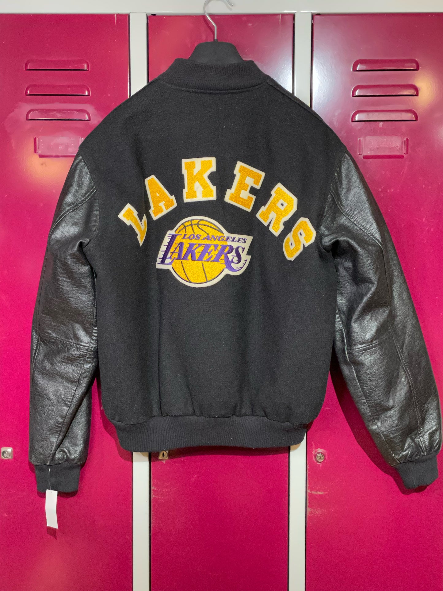 CHALK LINE LOS ANGELES LAKERS VINTAGE VARSITY JACKET  SZ: L