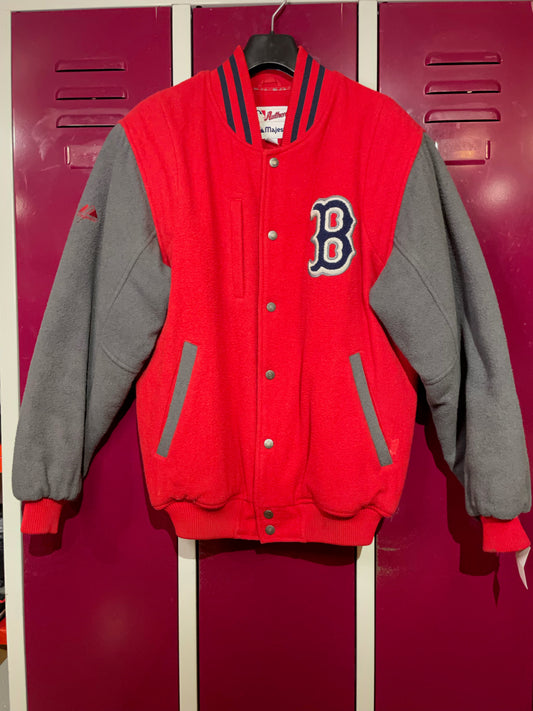 BOSTON RED SOX MAJESTIC VINTAGE COLLEGE JACKET  SZ: M