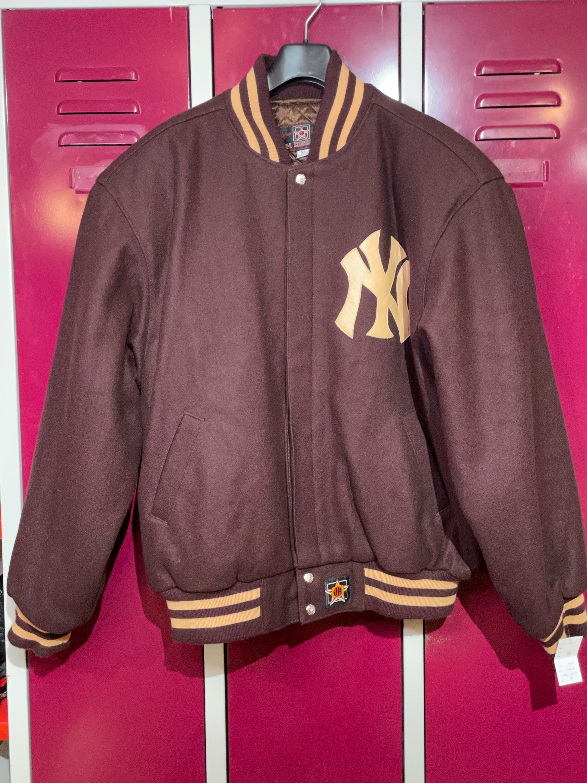 NEW YORK YANKEES JH DESIGN MLB VARSITY JACKET SZ: XL – Stay Alive vintage  store