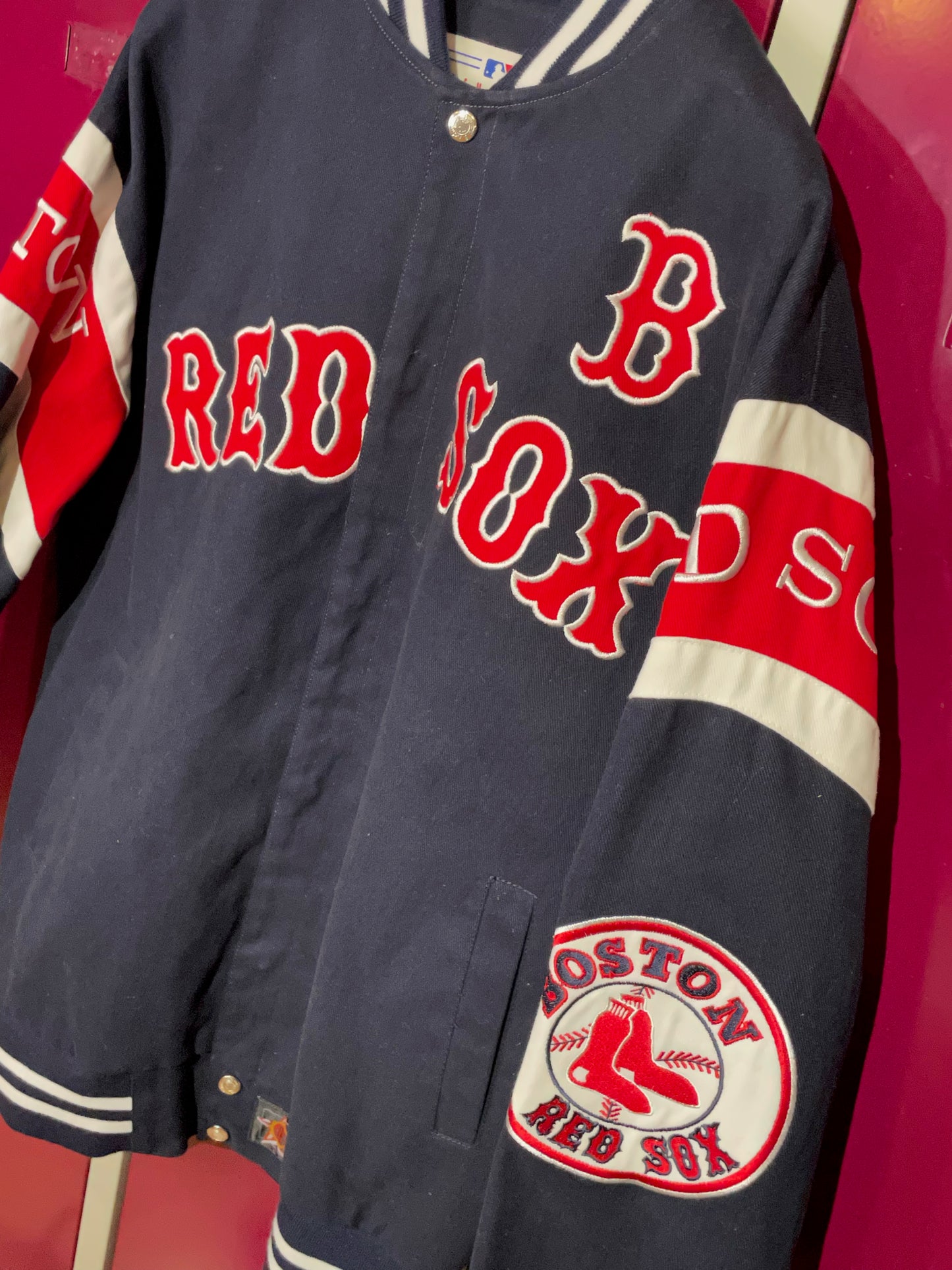 BOSTON RED SOX JH DESIGN MLB JACKET  SZ: L