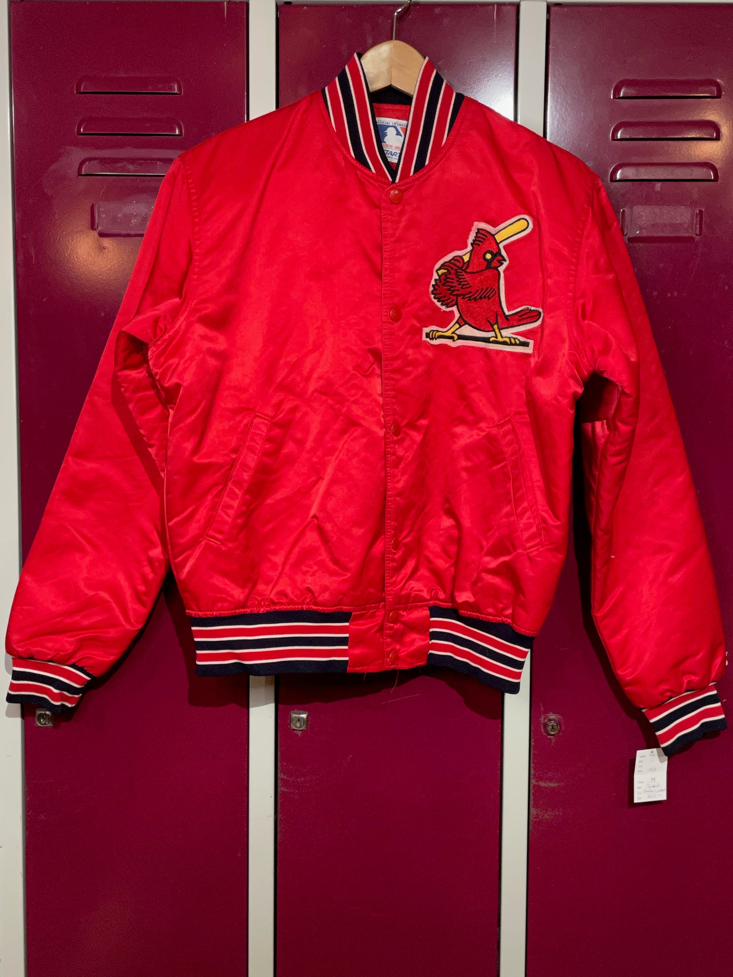 VINTAGE STARTER ST. LOUIS CARDINALS MLB SATIN JACKET  SZ: M