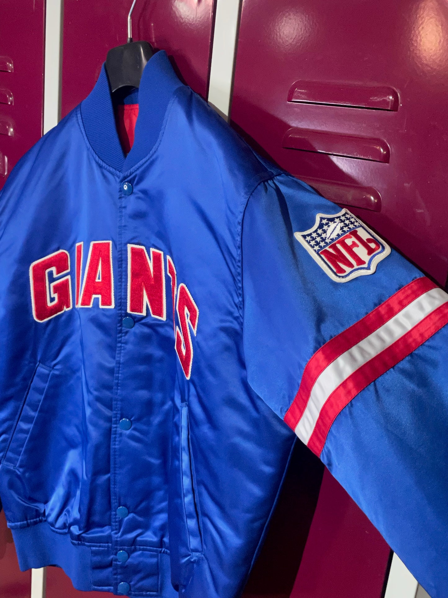 VINTAGE STARTER NEW YORK GIANTS SATIN JACKET  SZ: M