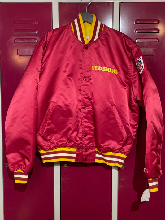 VINTAGE STARTER WASHINGTON REDSKINS NFL SATIN JACKET  SZ: L