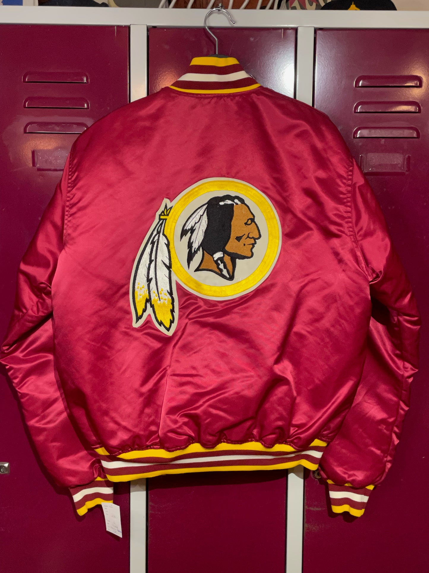 VINTAGE STARTER WASHINGTON REDSKINS NFL SATIN JACKET  SZ: L