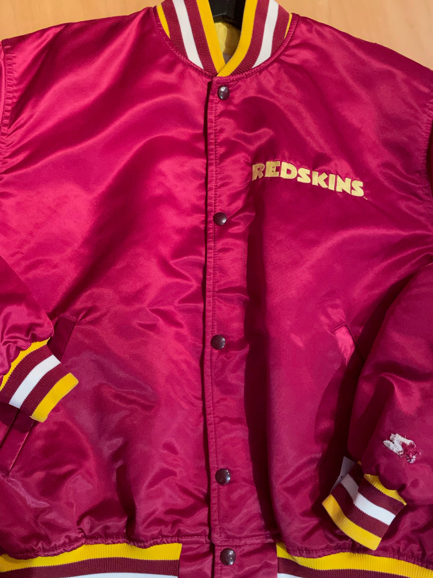 VINTAGE STARTER WASHINGTON REDSKINS NFL SATIN JACKET  SZ: L