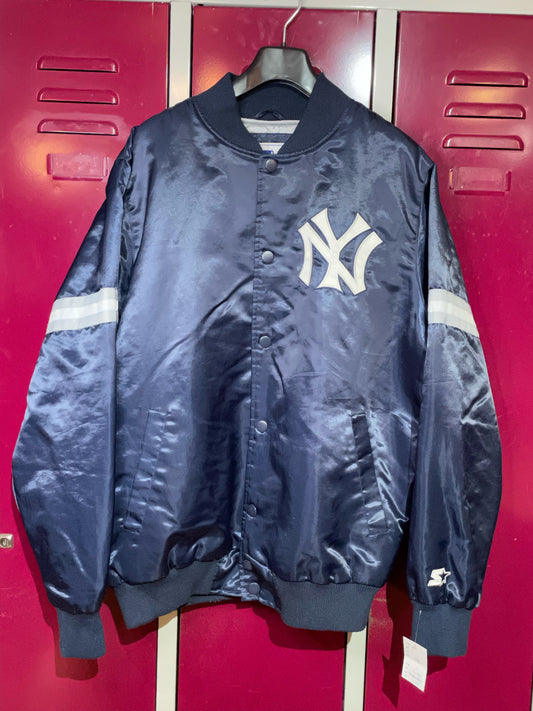 STARTER NEW YORK VANKEES MLB SATIN JACKET  SZ: L