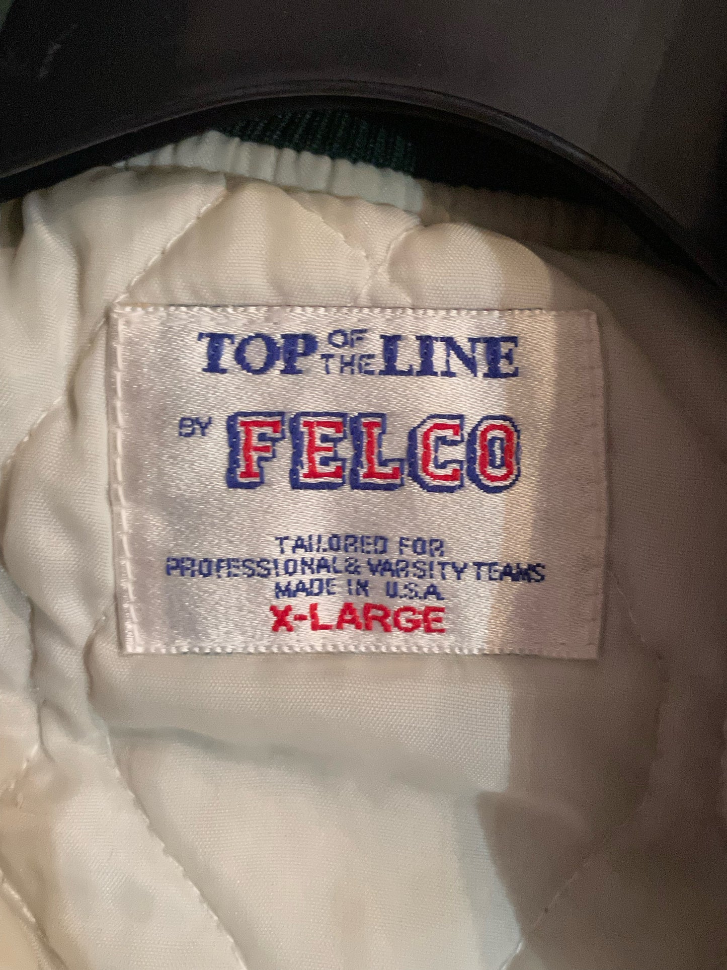 VINTAGE FELCO OAKLAND ATHLETICS MLB SATIN JACKET  SZ: XL