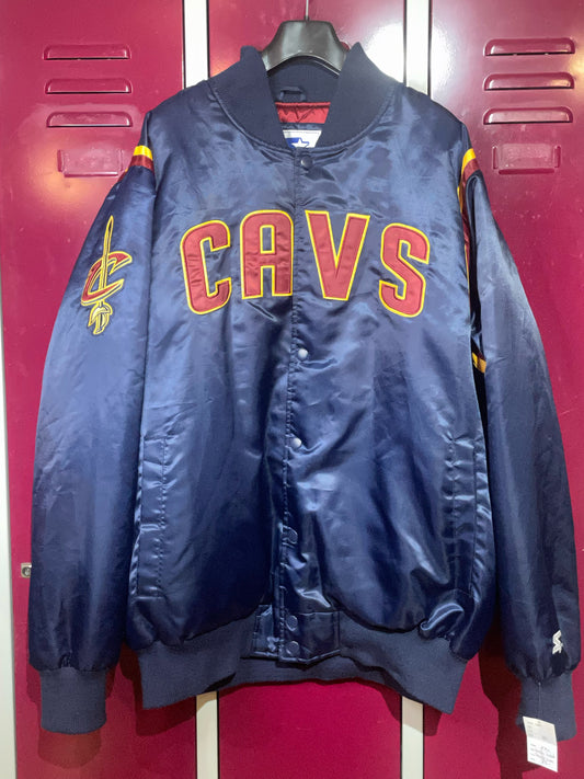 STARTER CLEVELAND CAVALIERS NBA RETRO SATIN JACKET  SZ: XXL