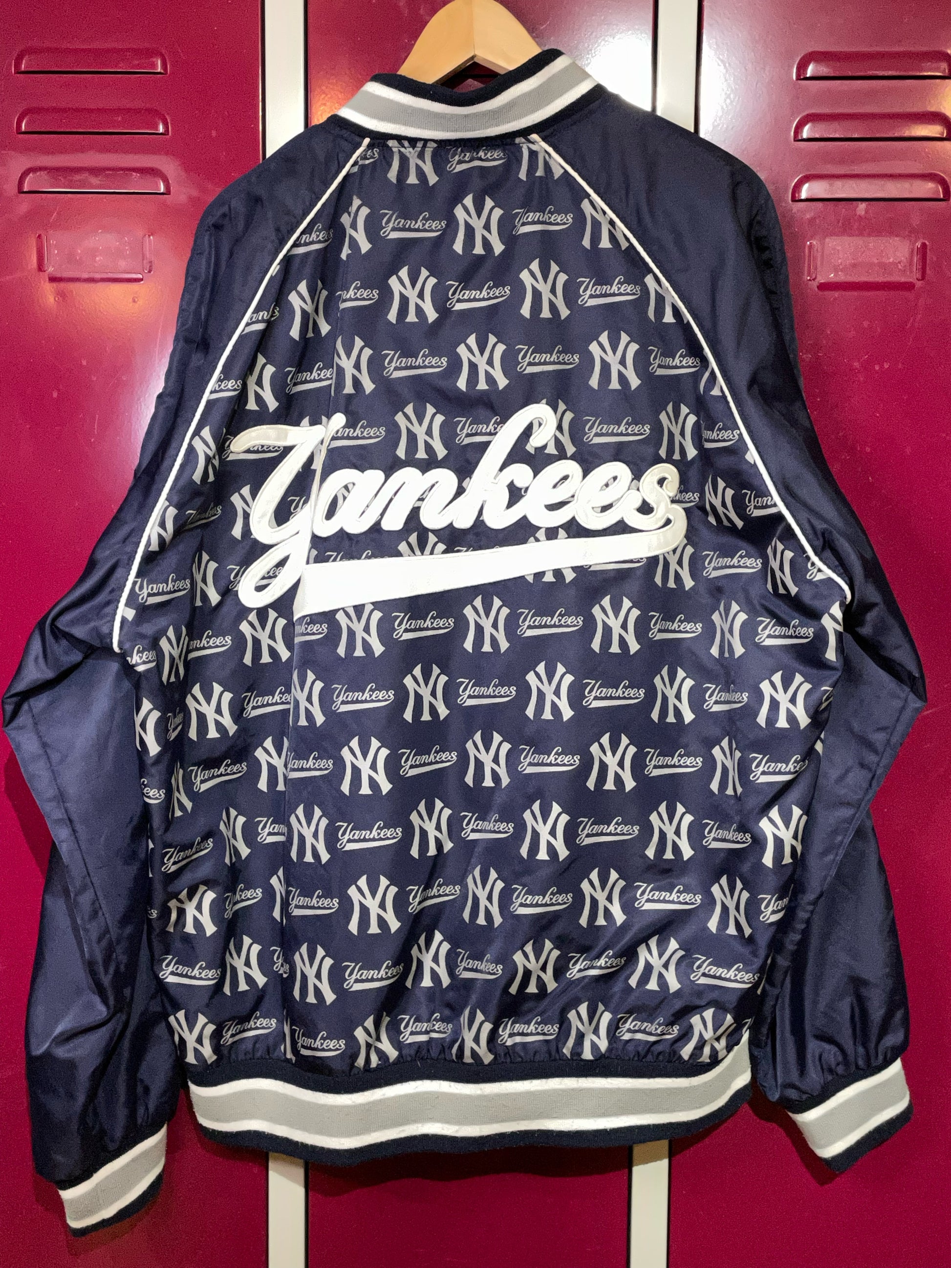 JH Design, Jackets & Coats, Vintage Jh Design New York Yankees Baseball  Jacket Mens Size Xl Red White Mlb