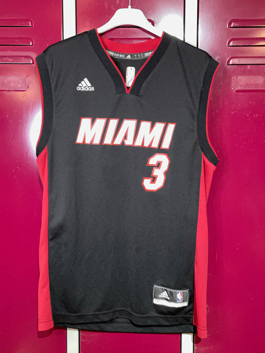 ADIDAS MIAMI HEAT DWAYNE WADE NBA JERSEY  SZ: S