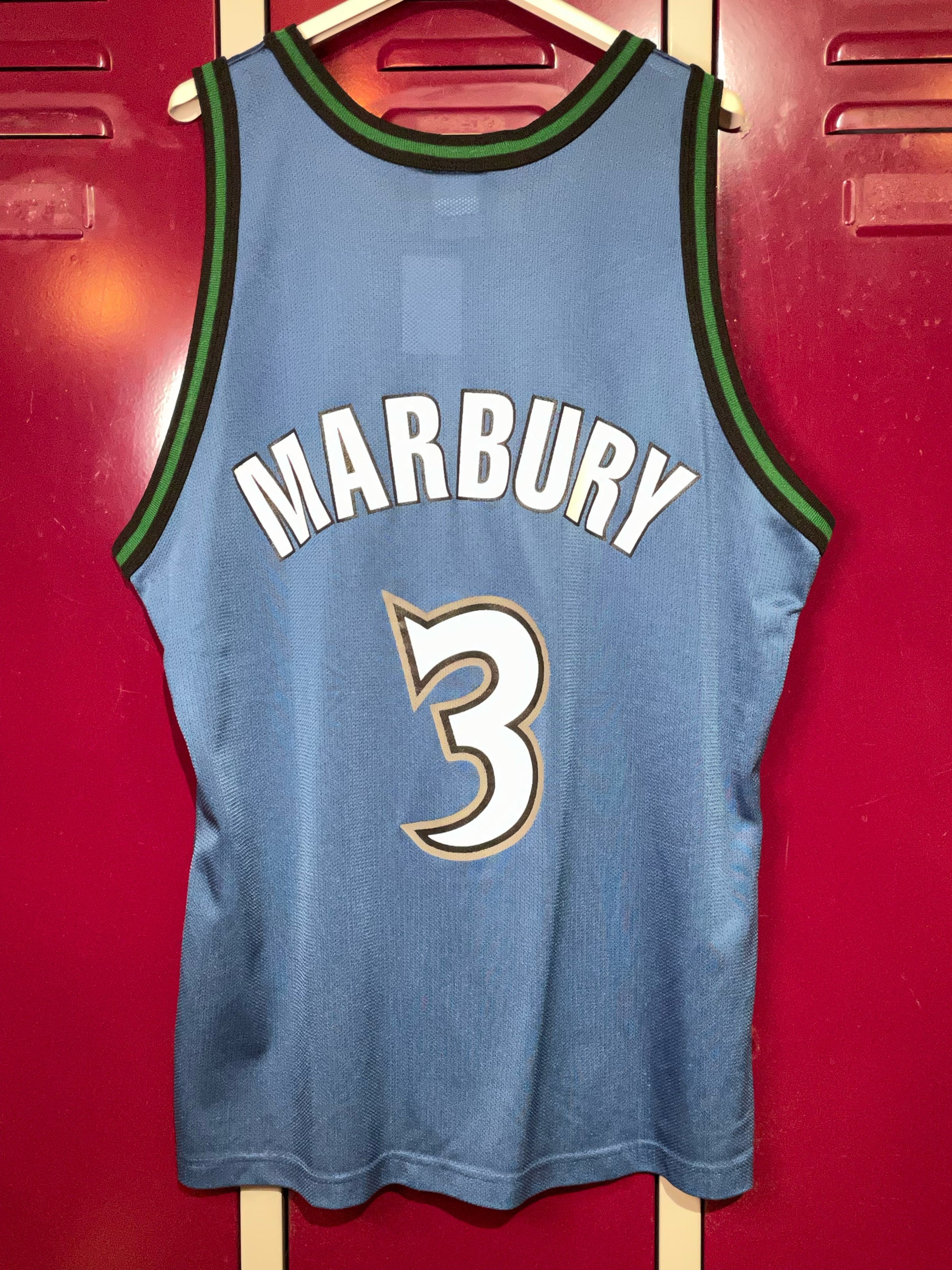 Champion NBA STEPHON MARBURY Minnesota Timberwolves NBA Jersey Mens Sz 44