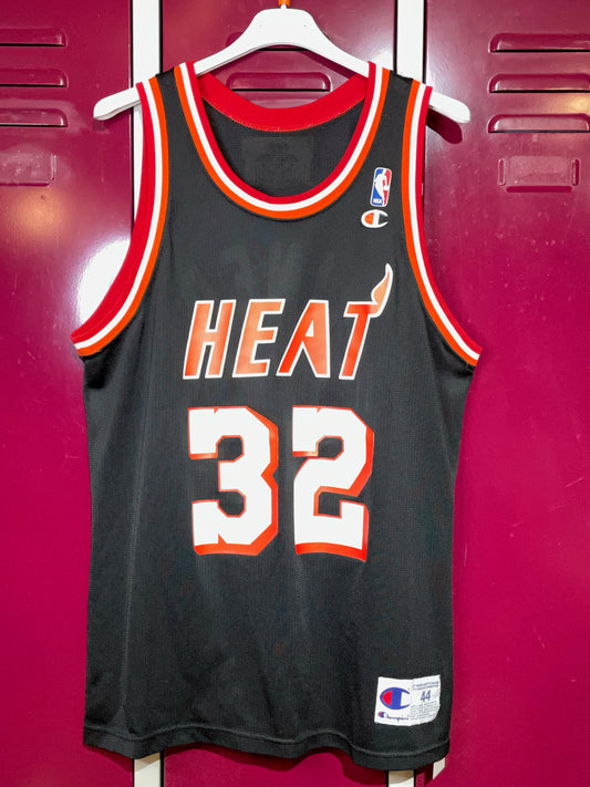 VINTAGE CHAMPION MIAMI HEAT "HAROLD MINER" NBA JERSEY  SZ: 44