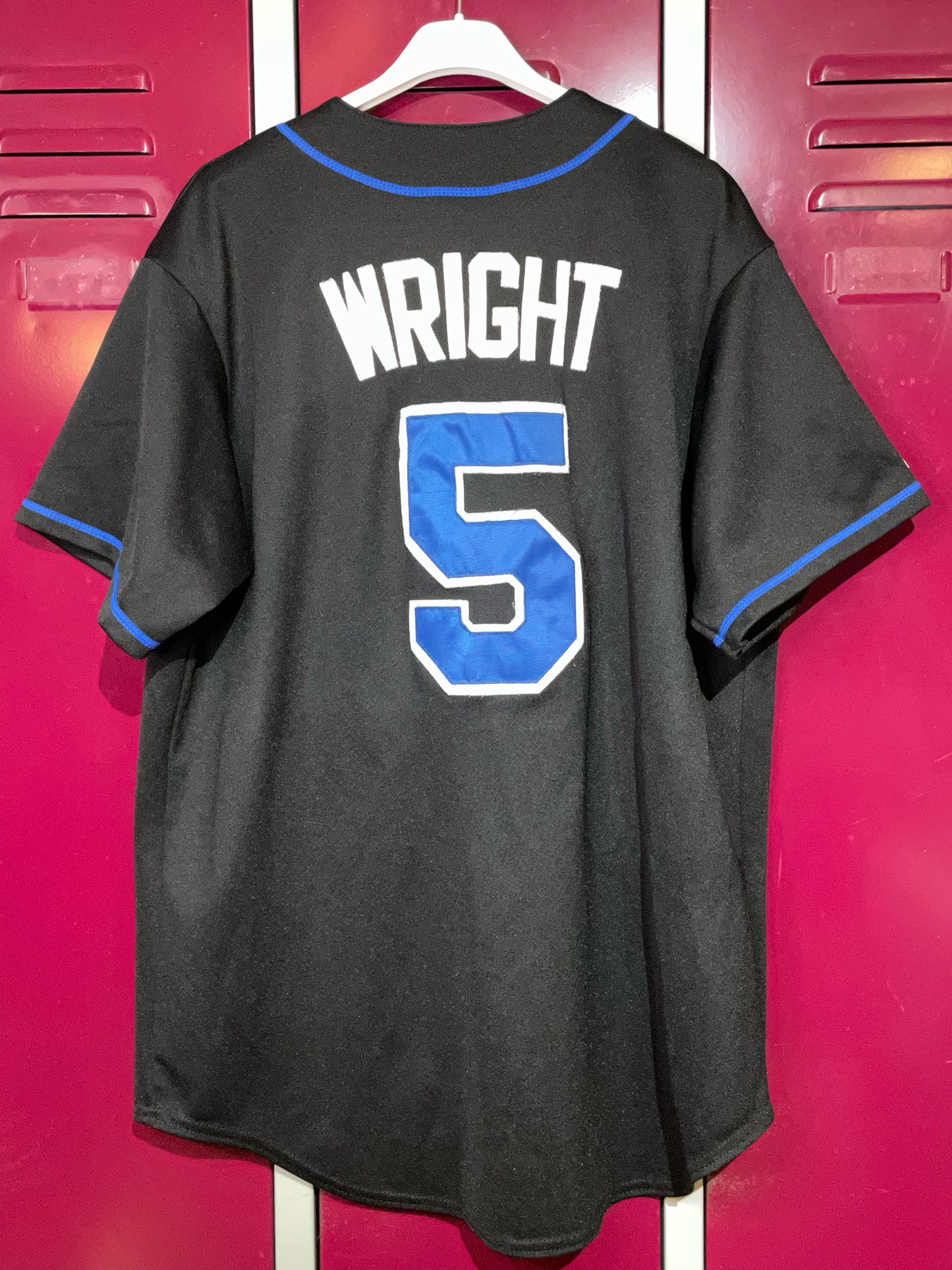 MAJESTIC NEW YORK METS "WRIGHT" MLB BASEBALL JERSEY  SZ: M