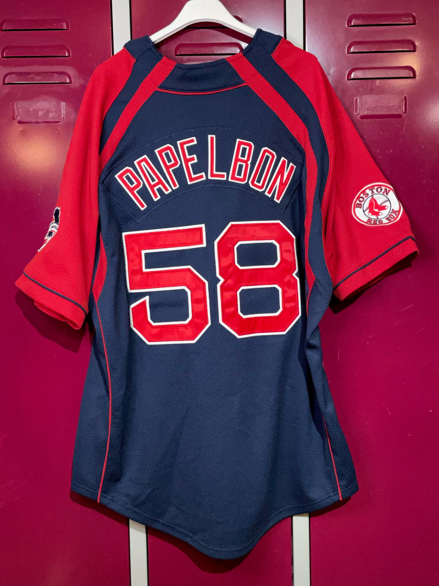 NIKE BOSTON RED SOX "PAPELBON" MLB BASEBALL JERSEY  SZ: M