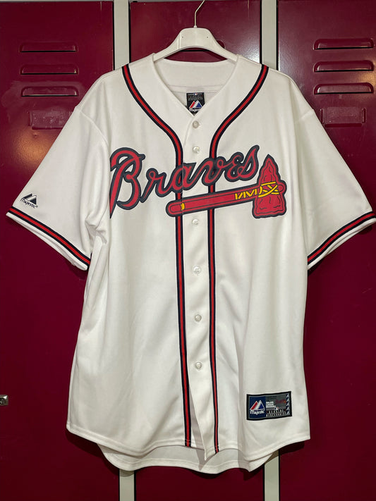 MAJESTIC ATLANTA BRAVES "JAYSON HEYWARD" MLB BASEBALL JERSEY  SZ: L