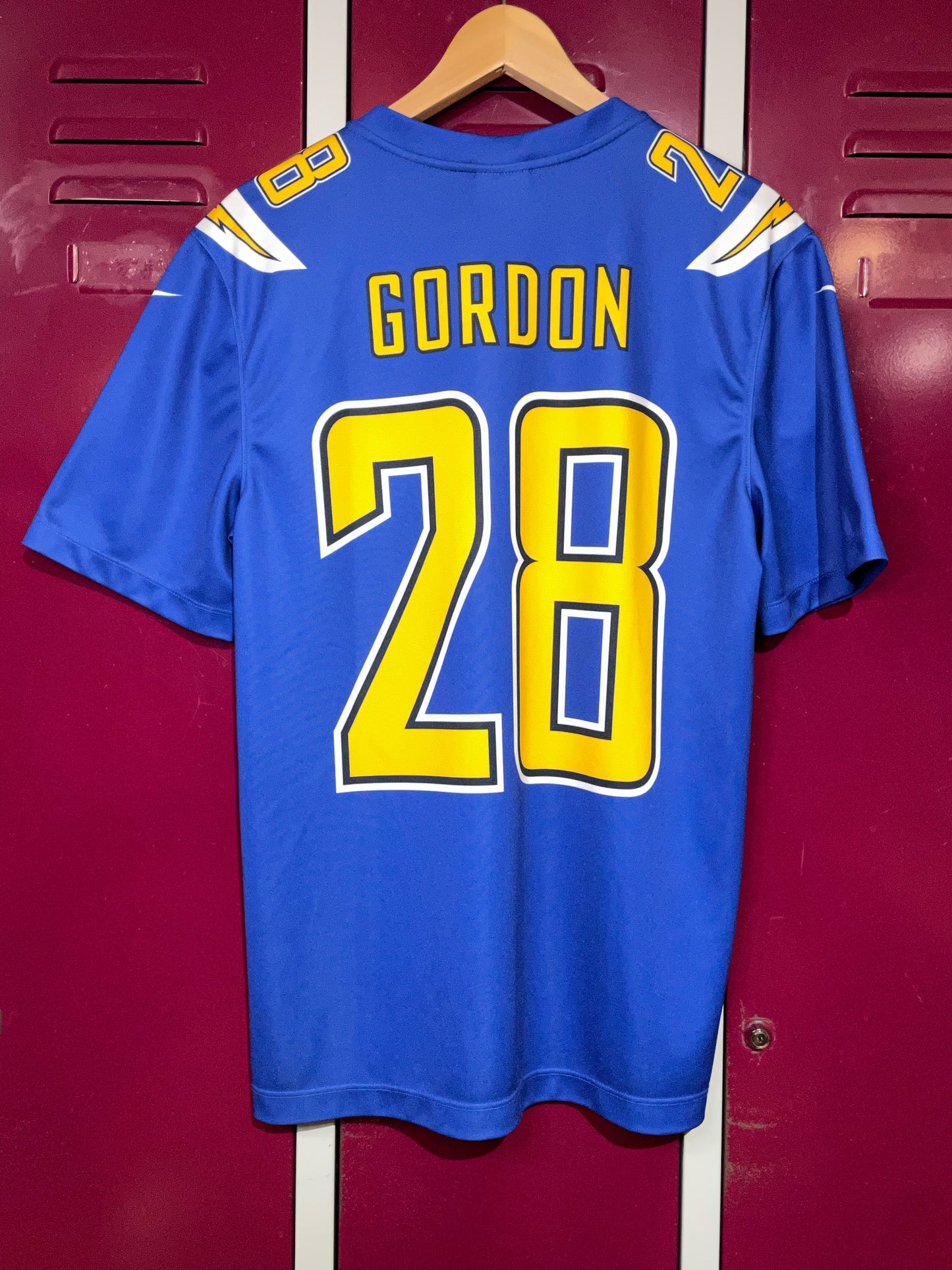 NIKE COLOR RUSH LOS ANGELES CHARGERS "MELVIN GORDON" NFL JERSEY  SZ: S