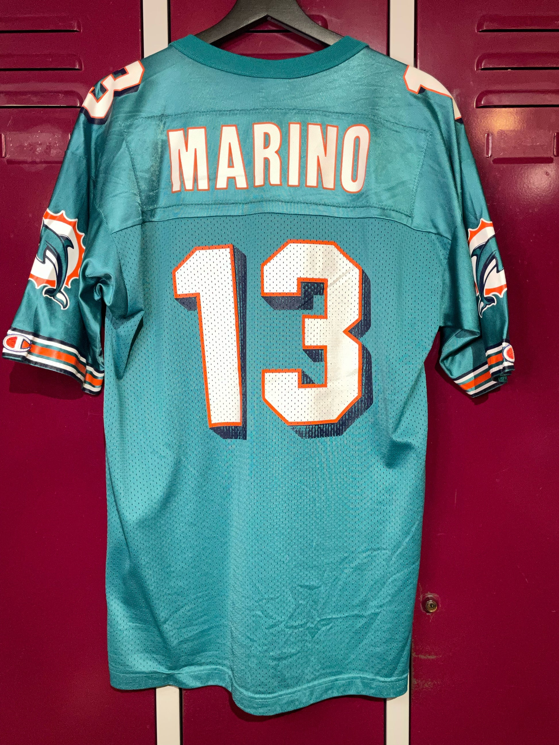 VINTAGE CHAMPION MIAMI DOLPHINS 'DAN MARINO' NFL JERSEY SZ: 40 – Stay Alive  vintage store