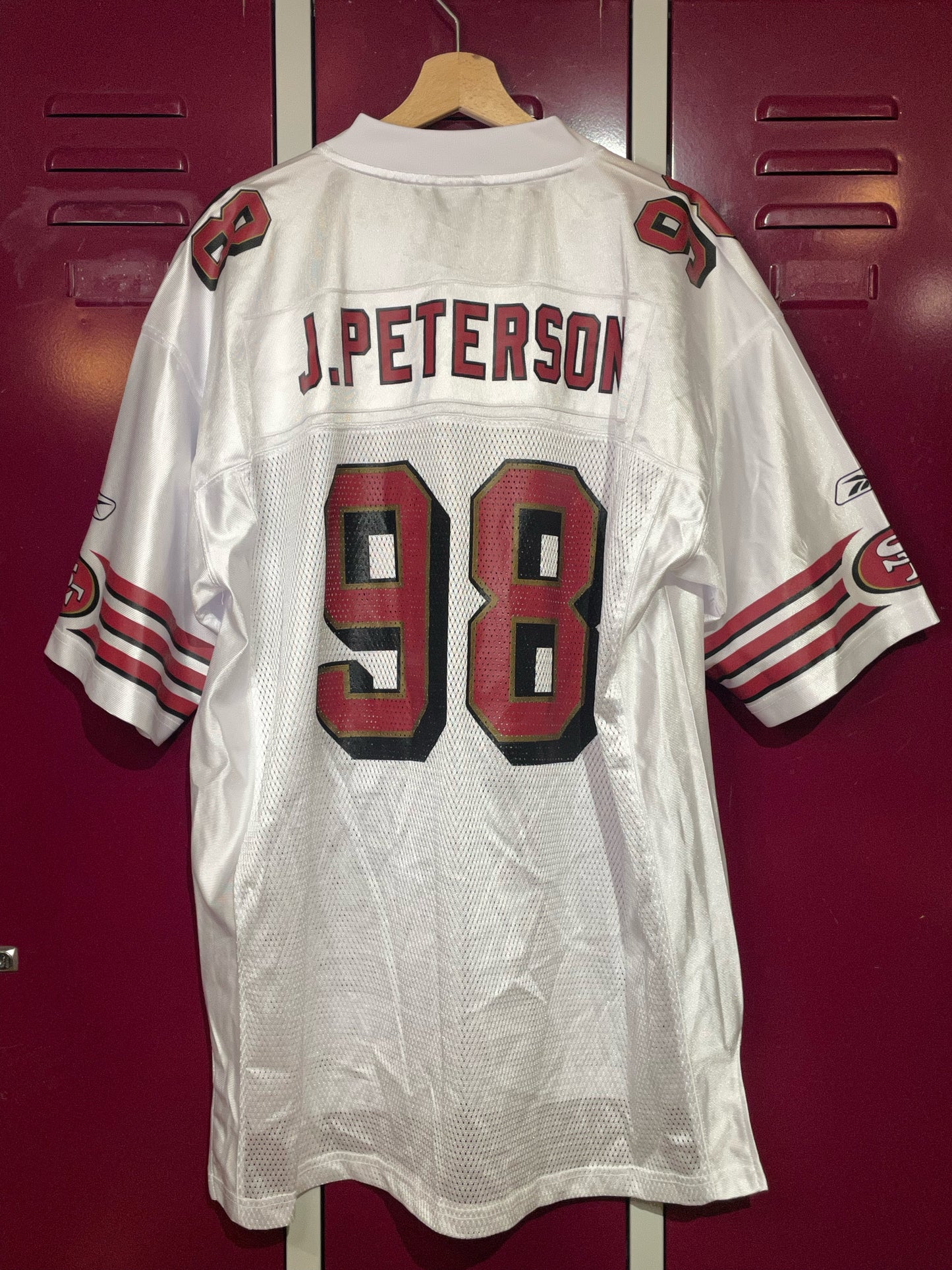 REEBOK SAN FRANCISCO 49ERS "J. PETERSON" NFL FOOTBALL JERSEY  SZ: XL