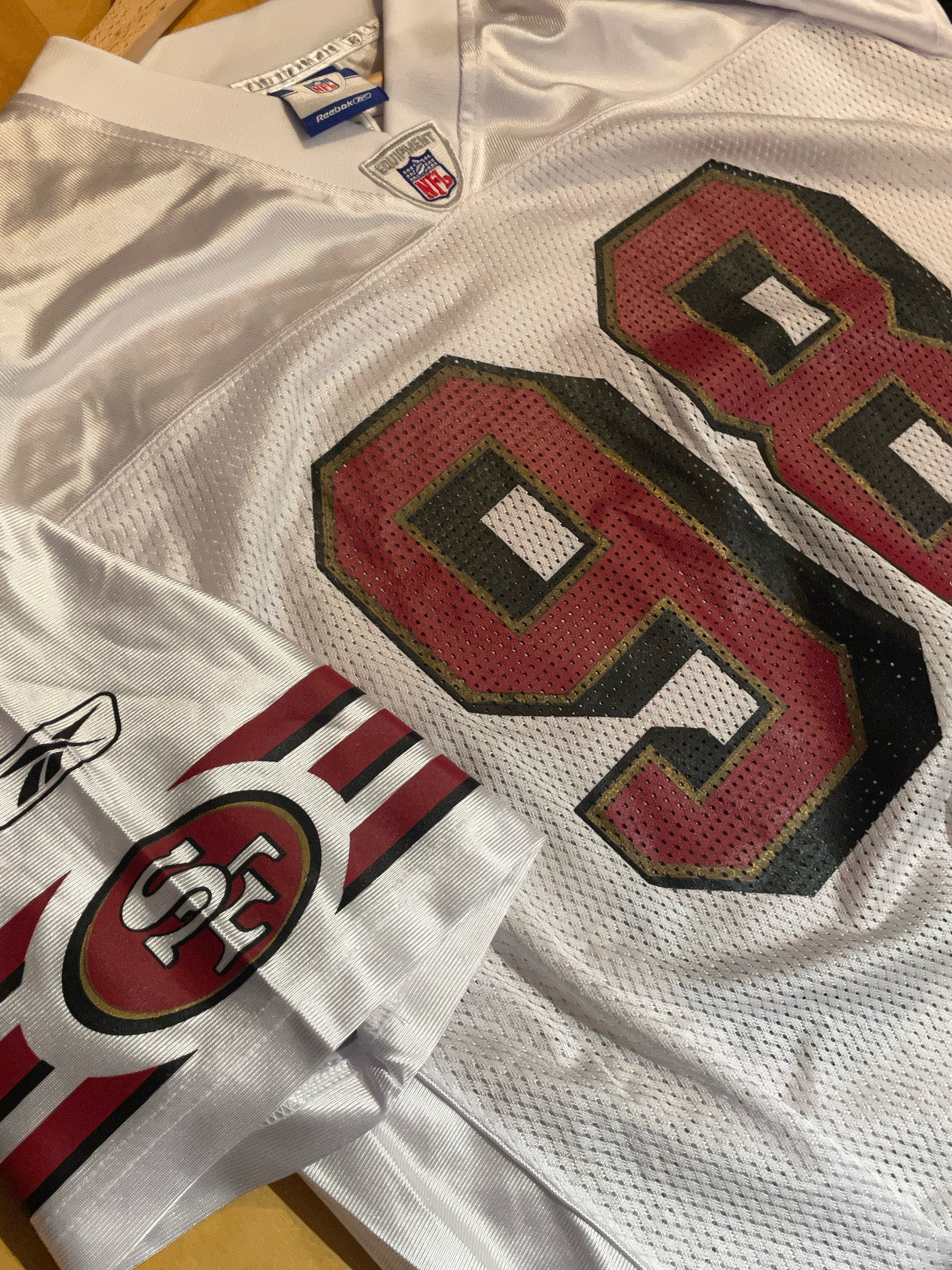 REEBOK SAN FRANCISCO 49ERS J. PETERSON NFL FOOTBALL JERSEY SZ: XL – Stay  Alive vintage store