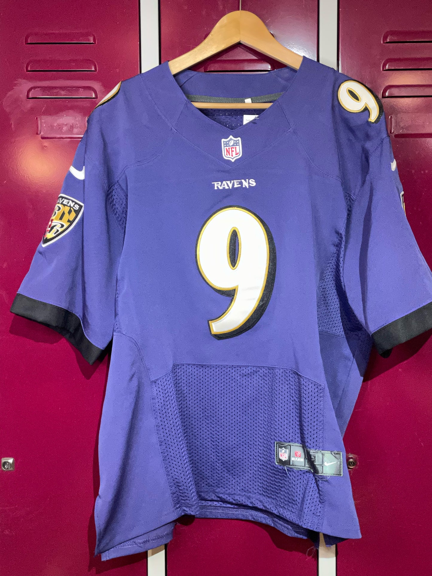 NIKE BALTIMORE RAVENS "JUSTIN TUCKER" NFL FOOTBALL JERSEY  SZ: 48