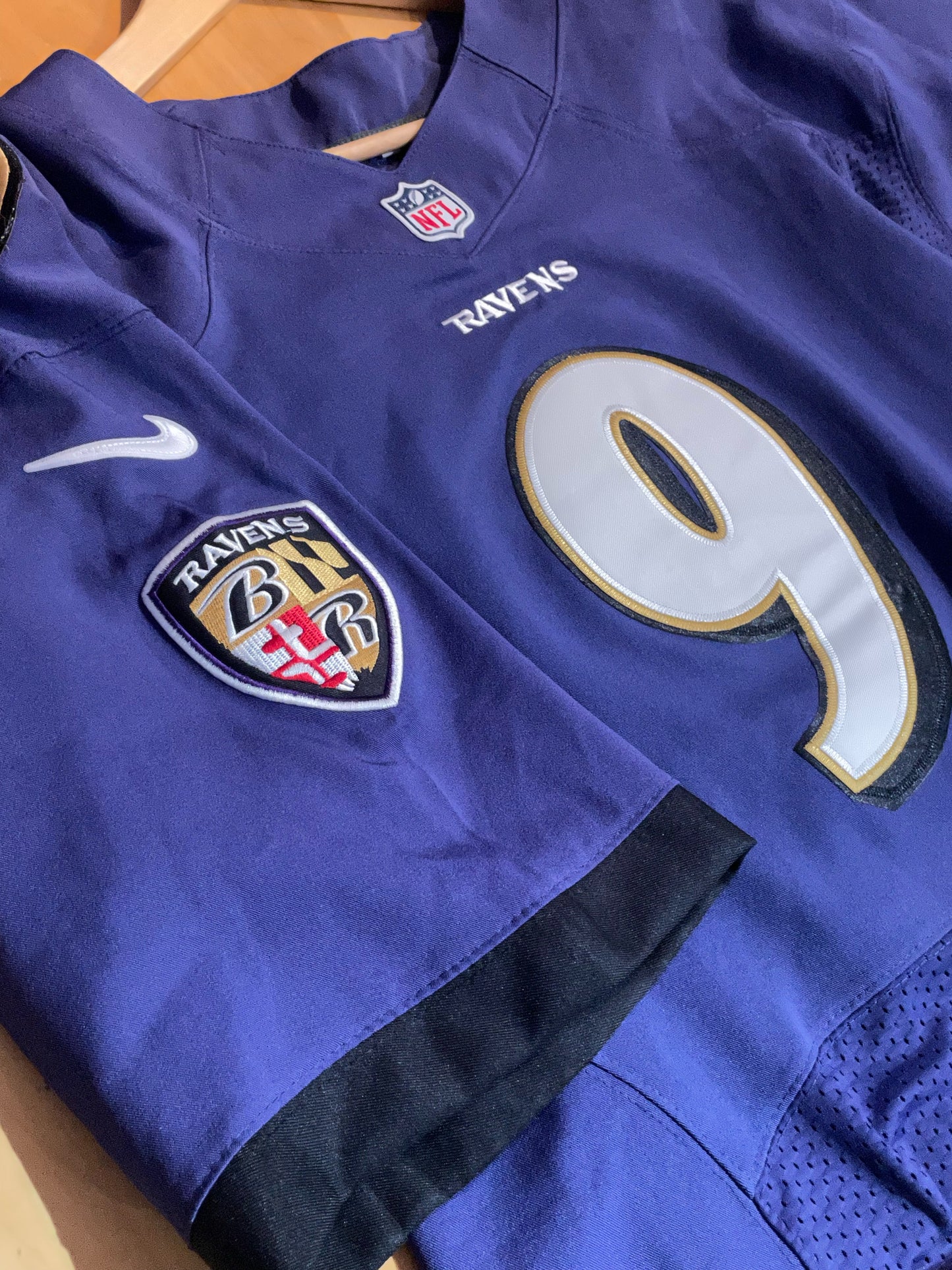 NIKE BALTIMORE RAVENS "JUSTIN TUCKER" NFL FOOTBALL JERSEY  SZ: 48